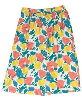 VINTAGE D’Allaird’s Floral Button Front Skirt